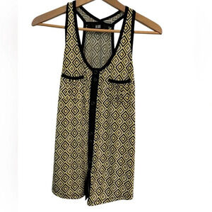 Bedo flowy  blouse yellow and black size XS